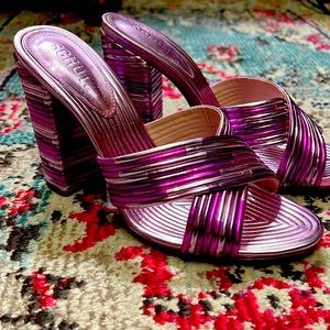 Schultz Emma Dale Slide crisscross sandal 115 MM- SZ 9